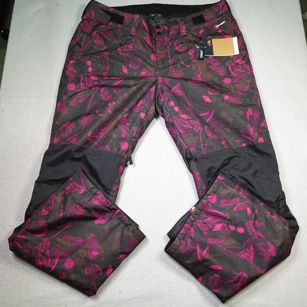 The North Face Aboutaday Pants Women XL Pink Floral Ski Snowboard DryVent New